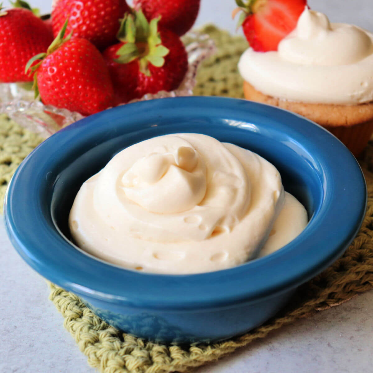Delicious keto cream cheese frosting is super-easy with only 4 ingredients.