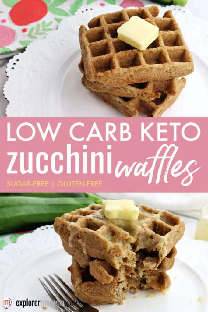 Delicious and easy to make, keto zucchini waffles are the perfect low carb gluten-free breakfast. Summer and zucchini goodness.
