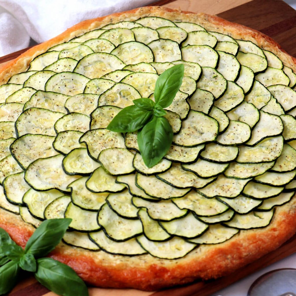 Keto Zucchini Tart Pizza Explorer Momma