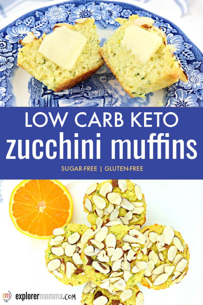 Easy orange almond keto zucchini muffins