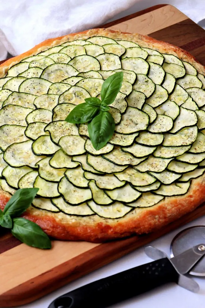 Keto Zucchini Tart Pizza