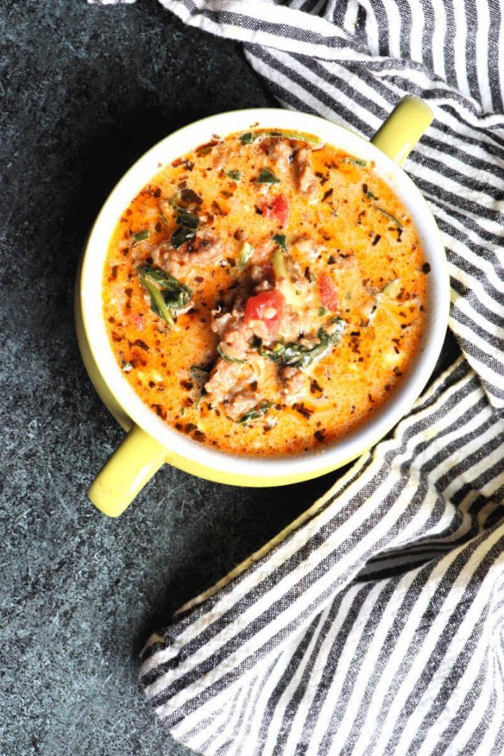 Creamy Keto Italian Sausage Soup Explorer Momma