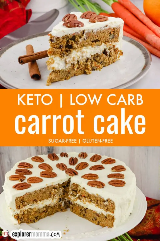 Spiced keto carrot cake pin