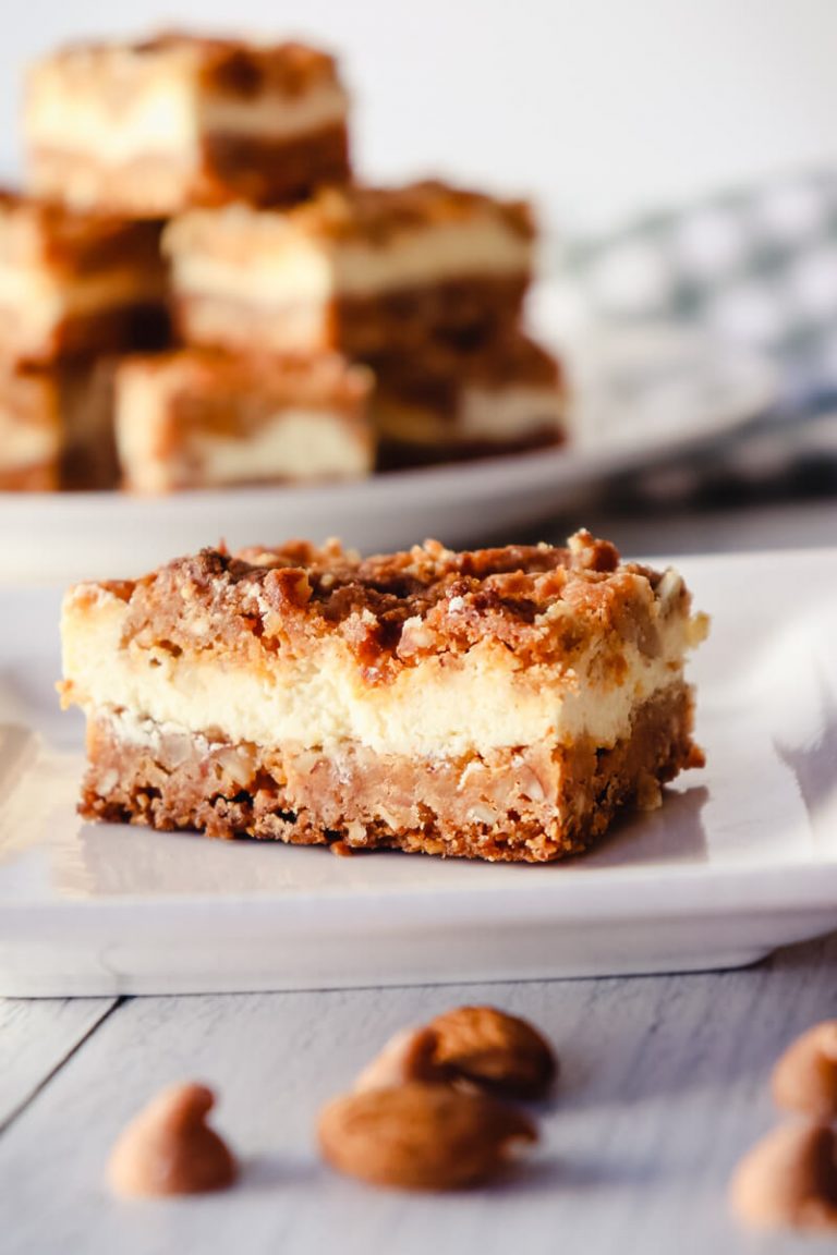 Keto Cheesecake Butterscotch Bars Explorer Momma