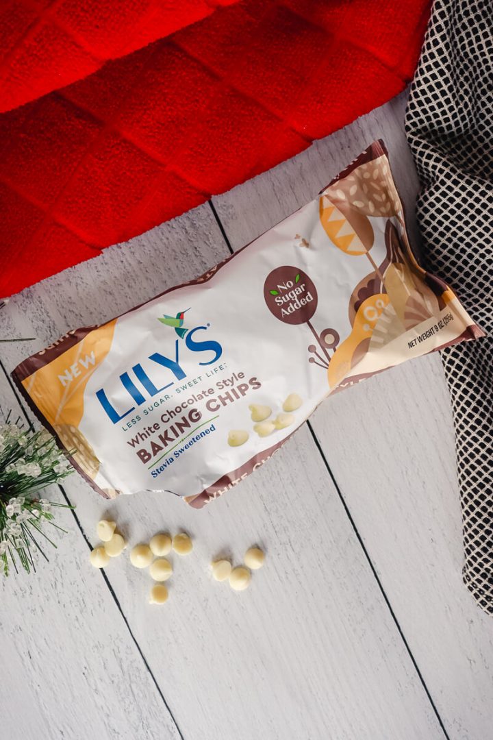 Bag of Lily's white chocolate baking chips