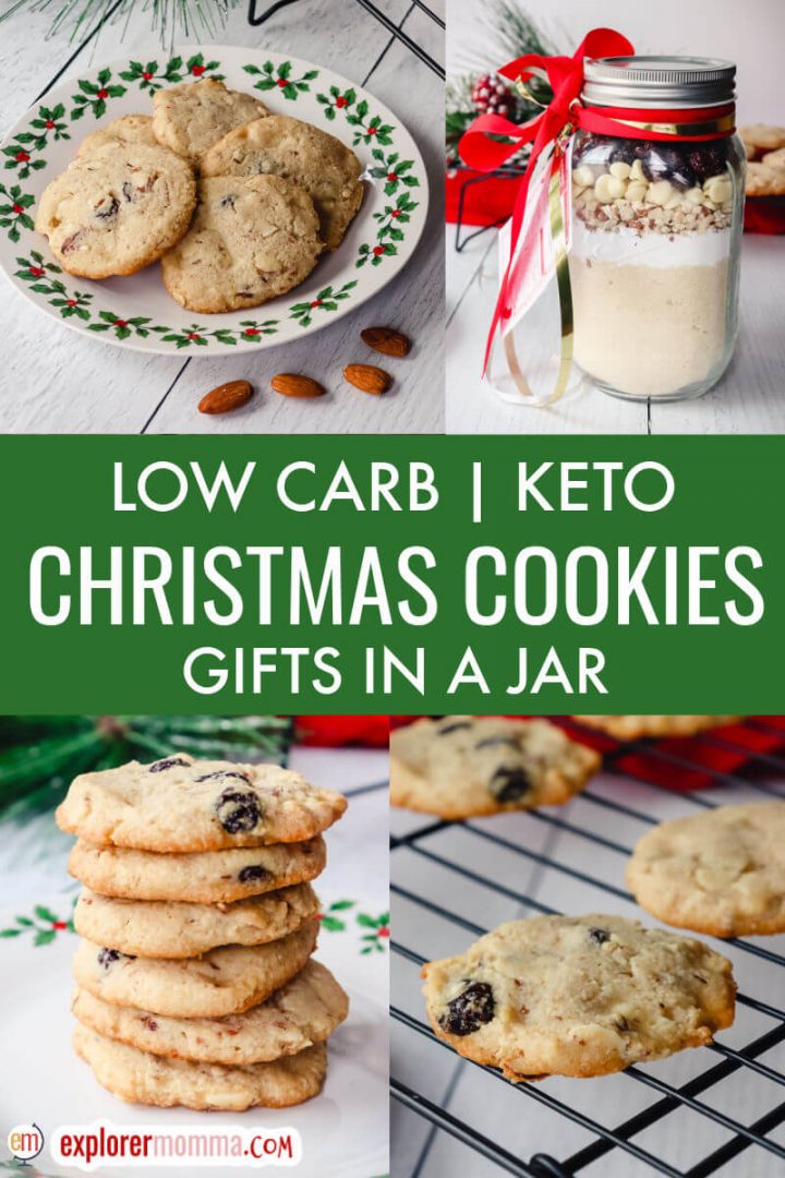 Keto Christmas Cookies - gifts in a jar