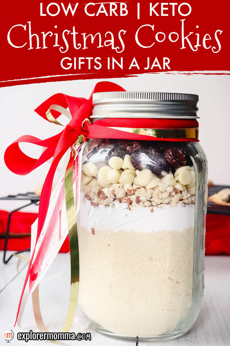 Keto Christmas Cookies - Gifts in a Jar - Explorer Momma