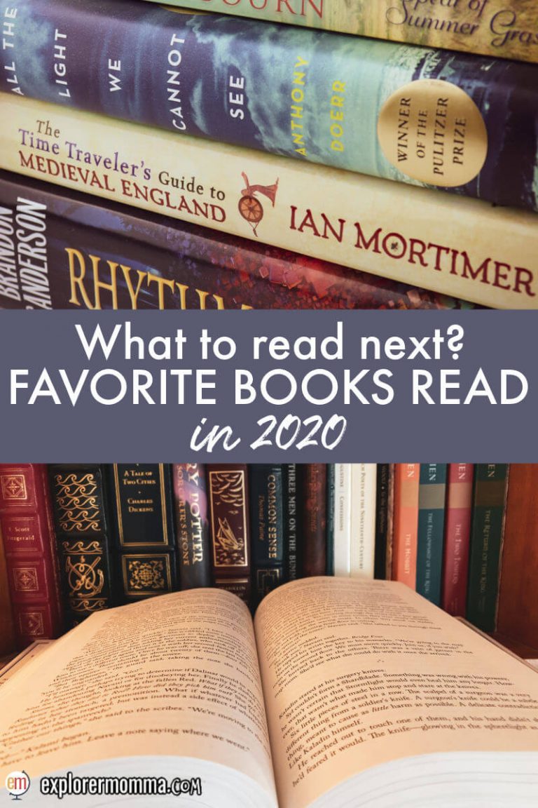 What should I read next? Favorite books read in 2020 Explorer Momma
