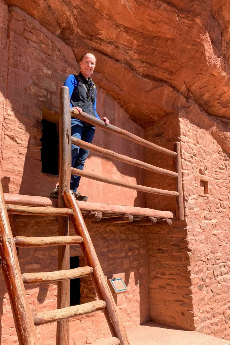 Woman at the Manitou Cliff Dwellings