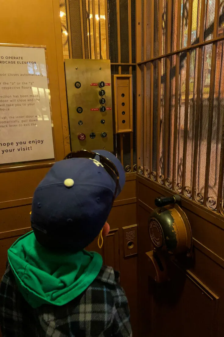 Elevator at the Pioneers Museum