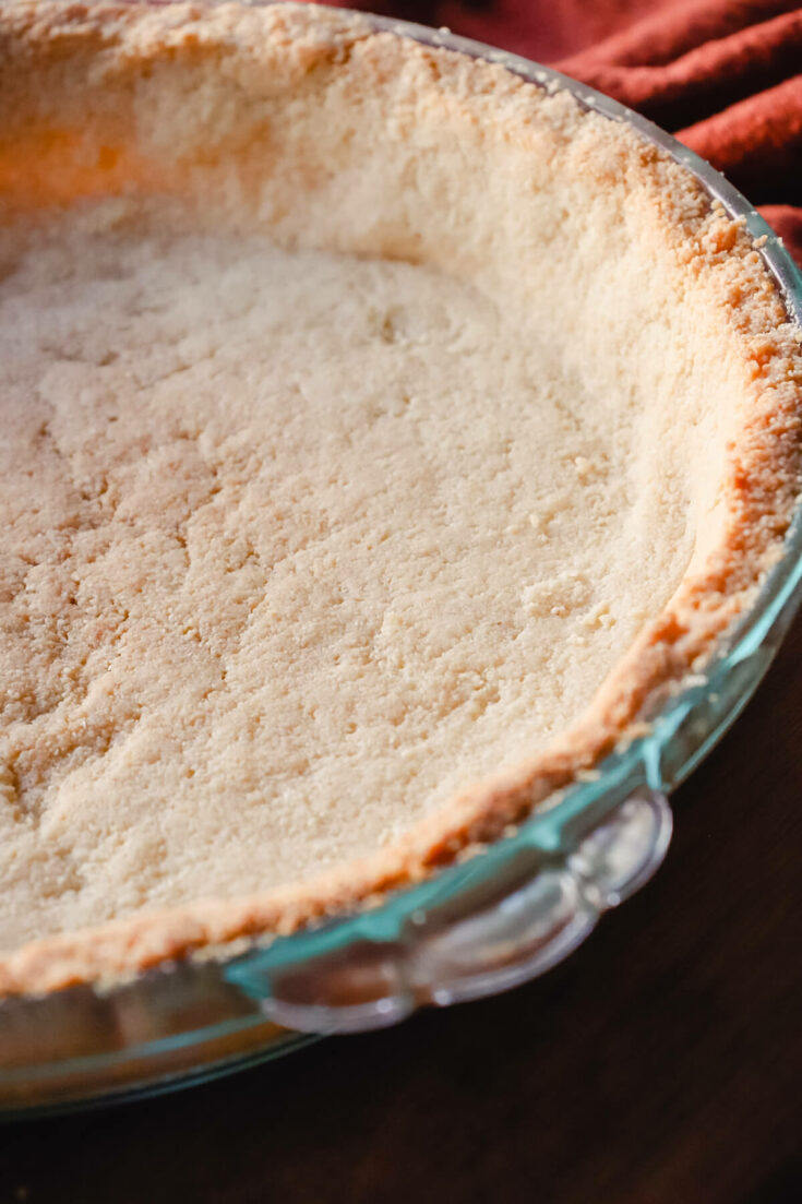 Baked gluten-free pie crust