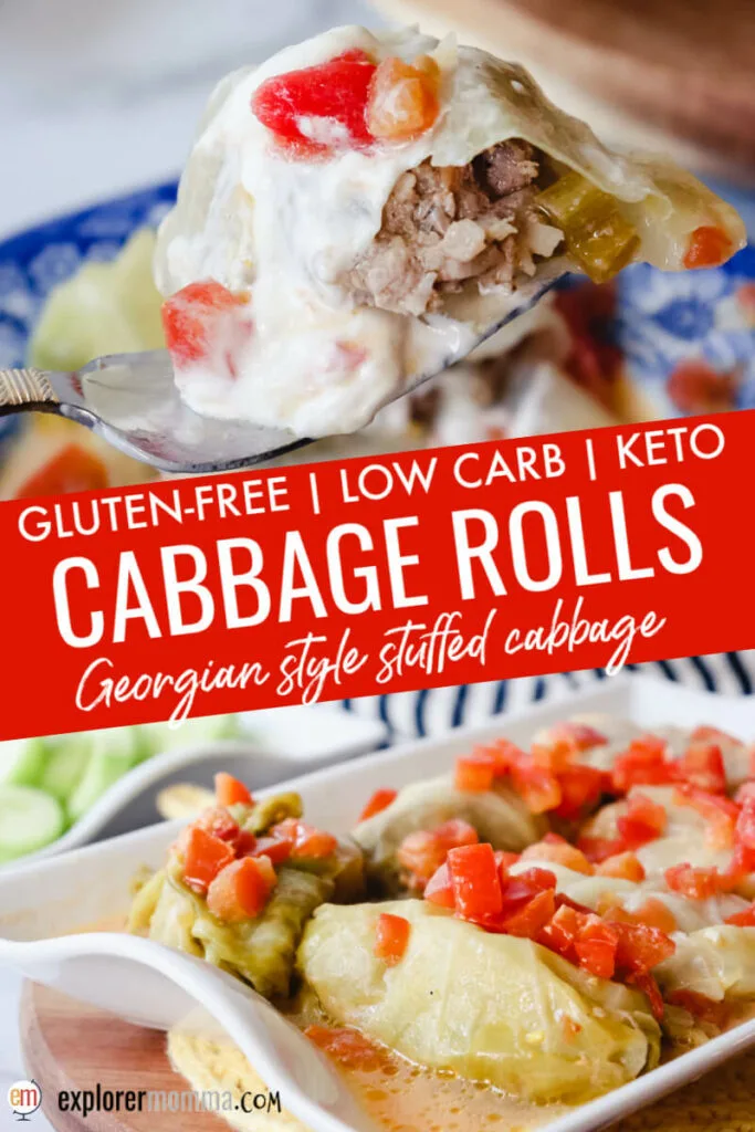 Keto cabbage rolls - Georgian stuffed cabbage