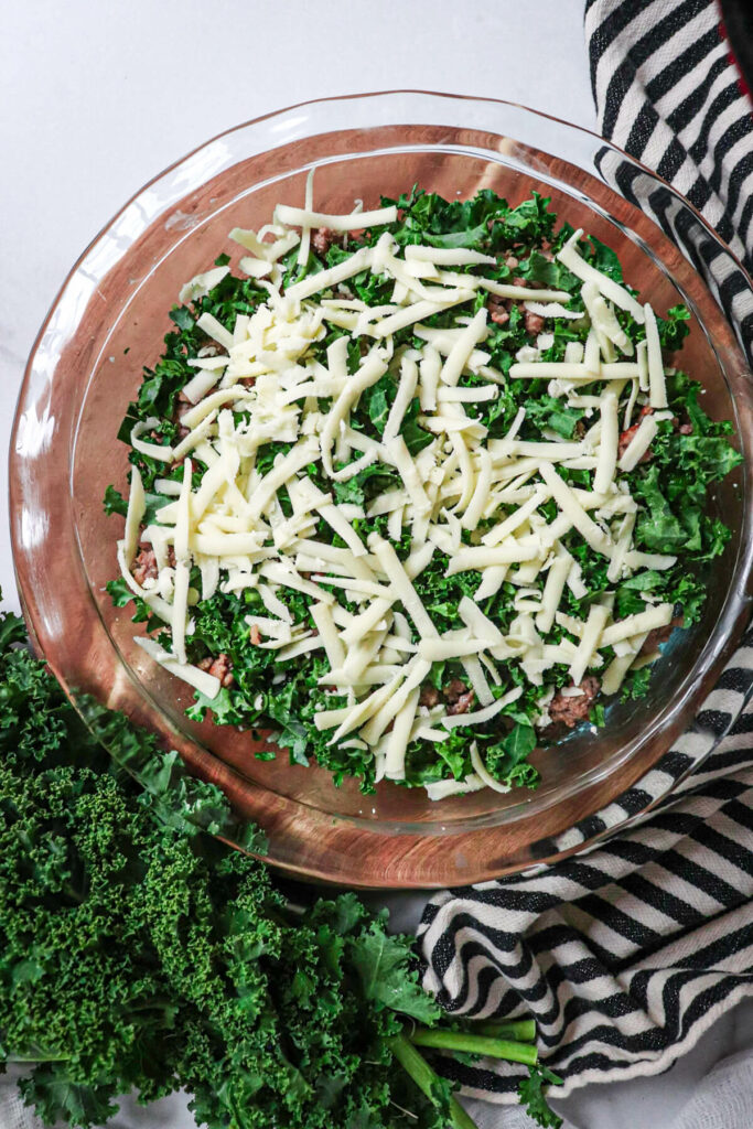 Crustless Keto Quiche Recipe With Sausage and Kale