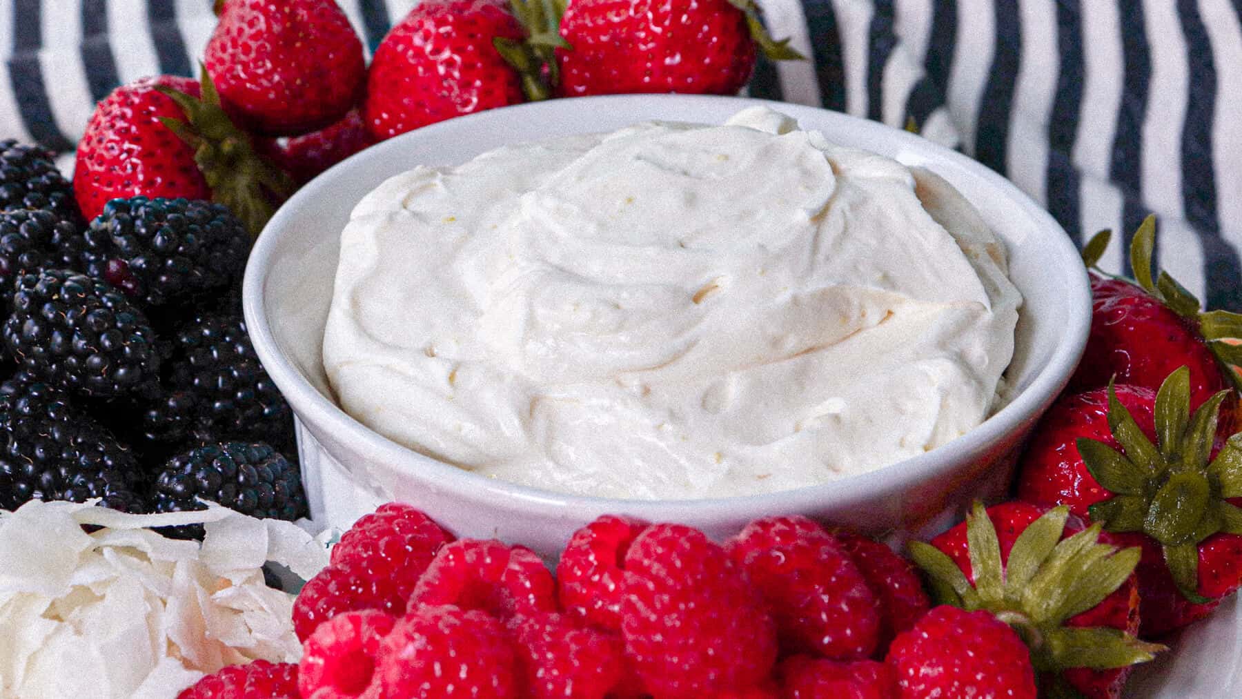 Creamy Low Carb Keto Fruit Dip Explorer Momma
