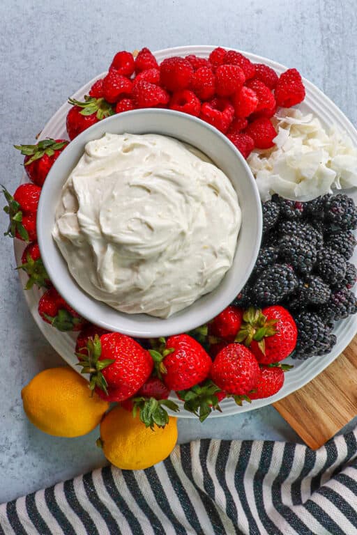 Creamy Low Carb Keto Fruit Dip Explorer Momma