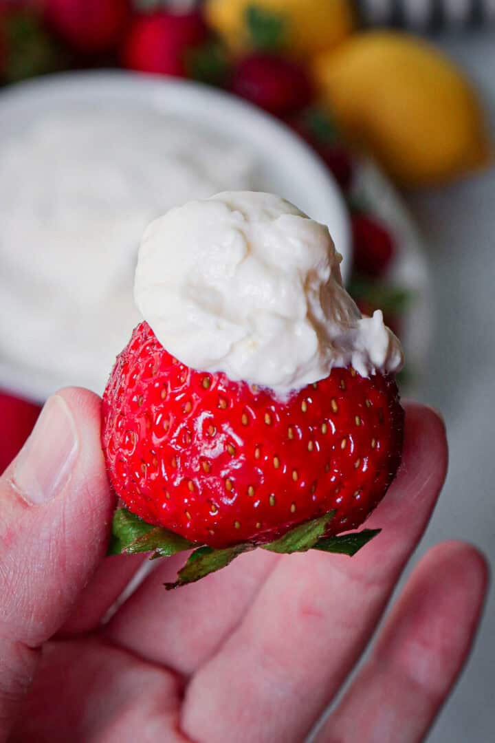 Creamy Low Carb Keto Fruit Dip Explorer Momma