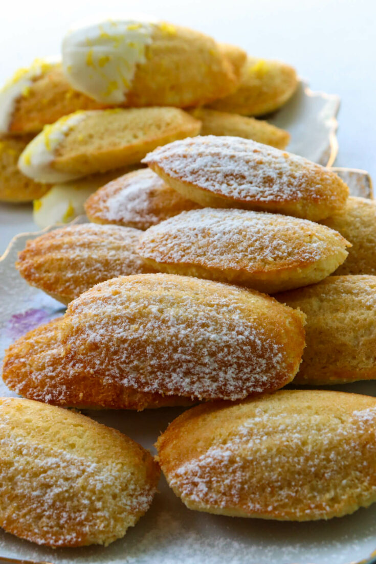 Keto madeleines from a side view