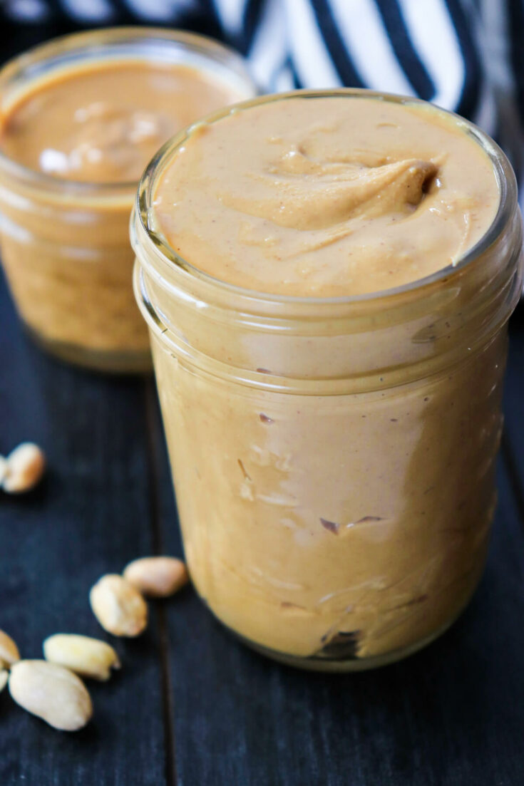 Two jars of creamy peanut butter