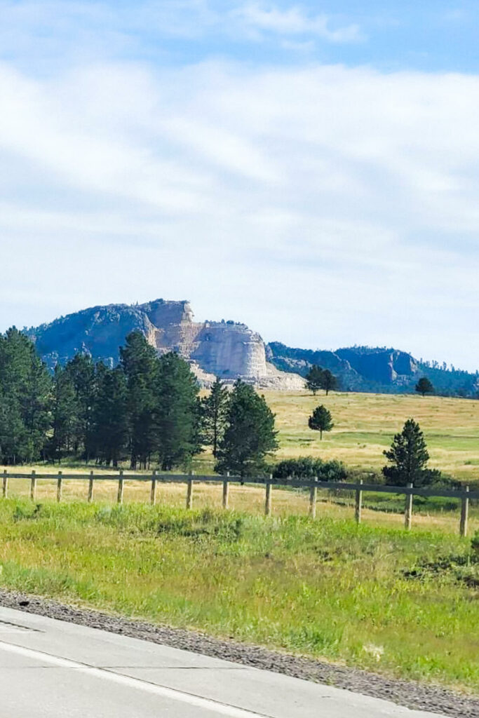 View of Crazy Horse from the road