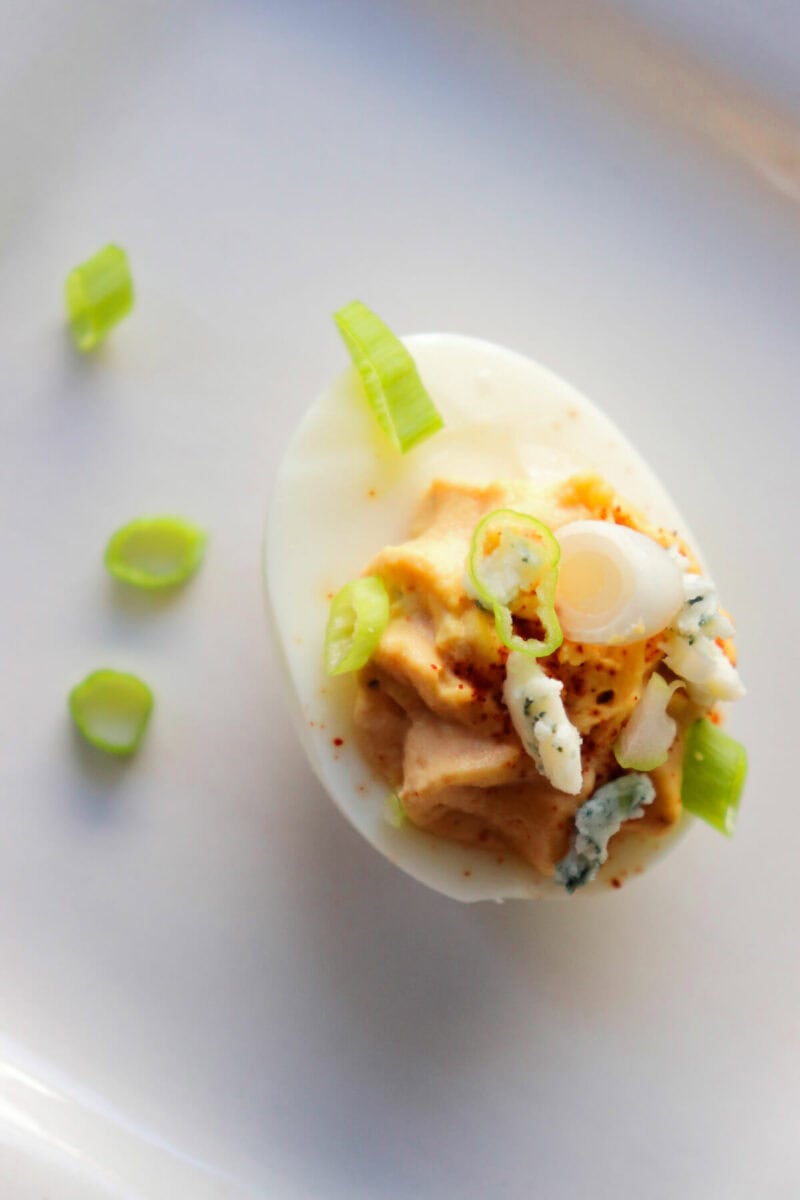 Buffalo Deviled Eggs {Low Carb} Explorer Momma