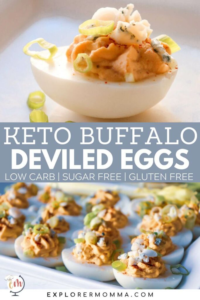 Keto Buffalo deviled eggs