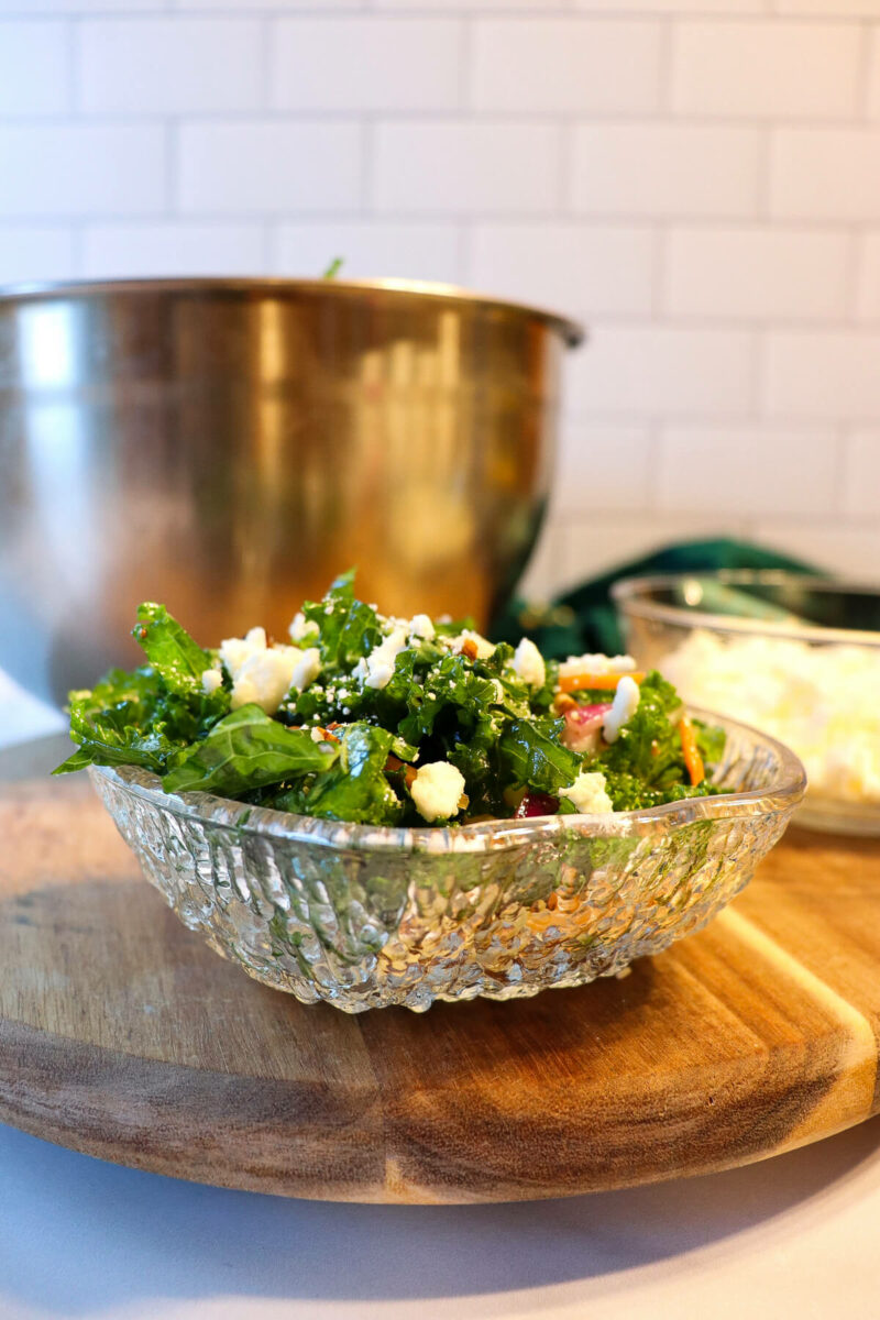 Keto Kale Salad Low Carb Holiday Sides Explorer Momma