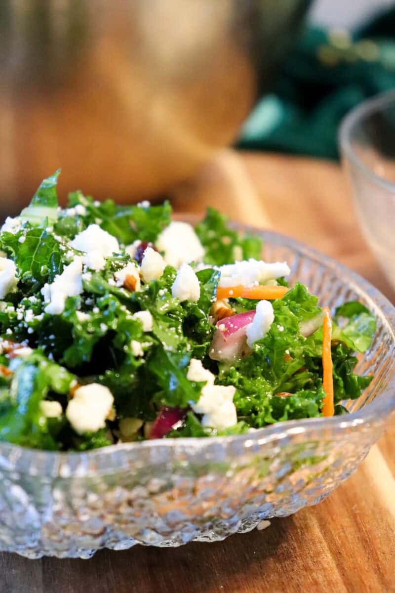 Keto Kale Salad Low Carb Holiday Sides Explorer Momma
