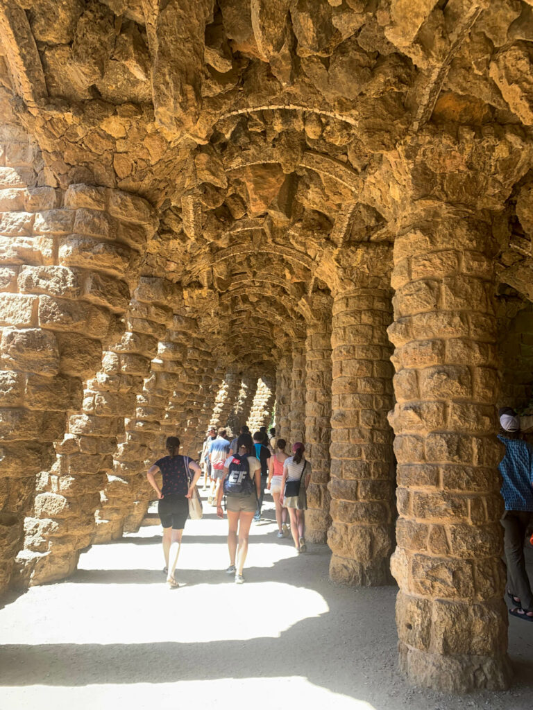 Park Guell laundry room pathway