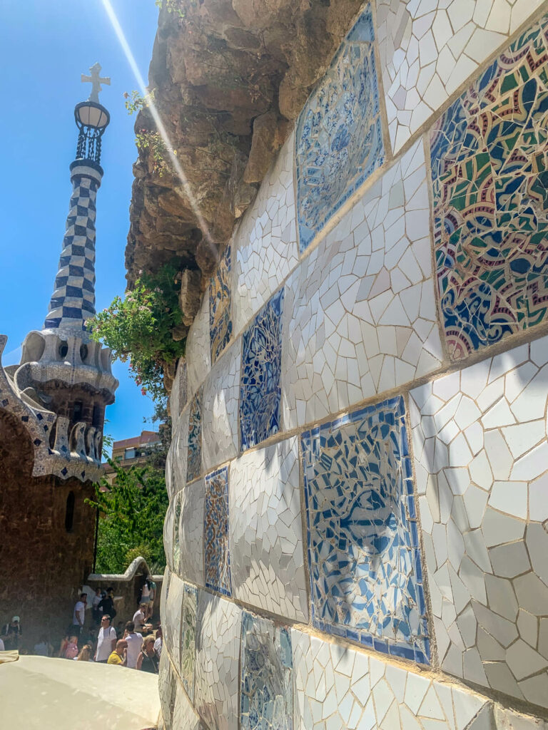 Park Guell tiles and building
