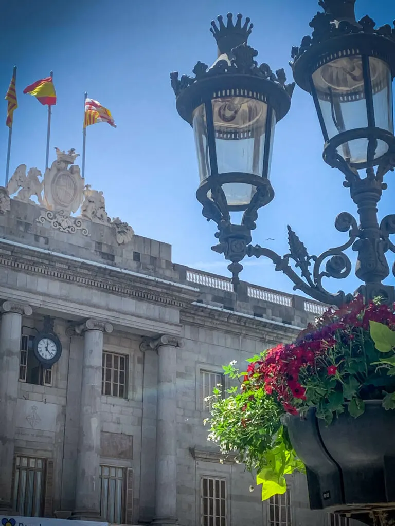 Palau de la Generalitat de Catalunya with lampstand