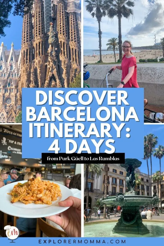 Discover Barcelona Itinerary 4 days from Park Guell to las Ramblas