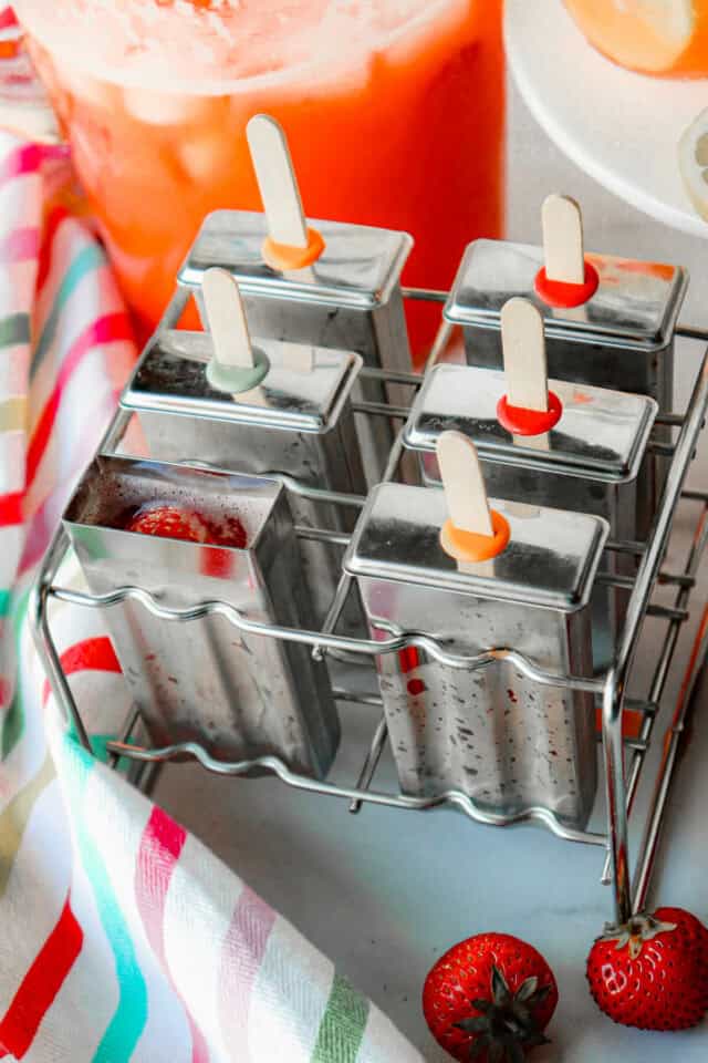 Sugar Free Popsicles Keto Strawberry Lemonade Explorer Momma