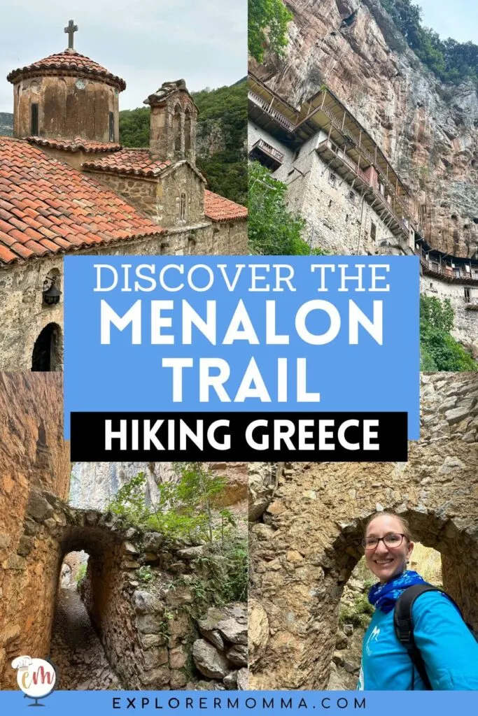 Discover the Menalon Trail: Hiking Greece with photos of monastaries along the route