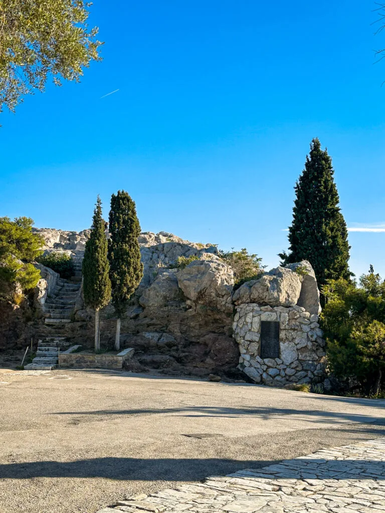 Mars Hill by the Acropolis Athens