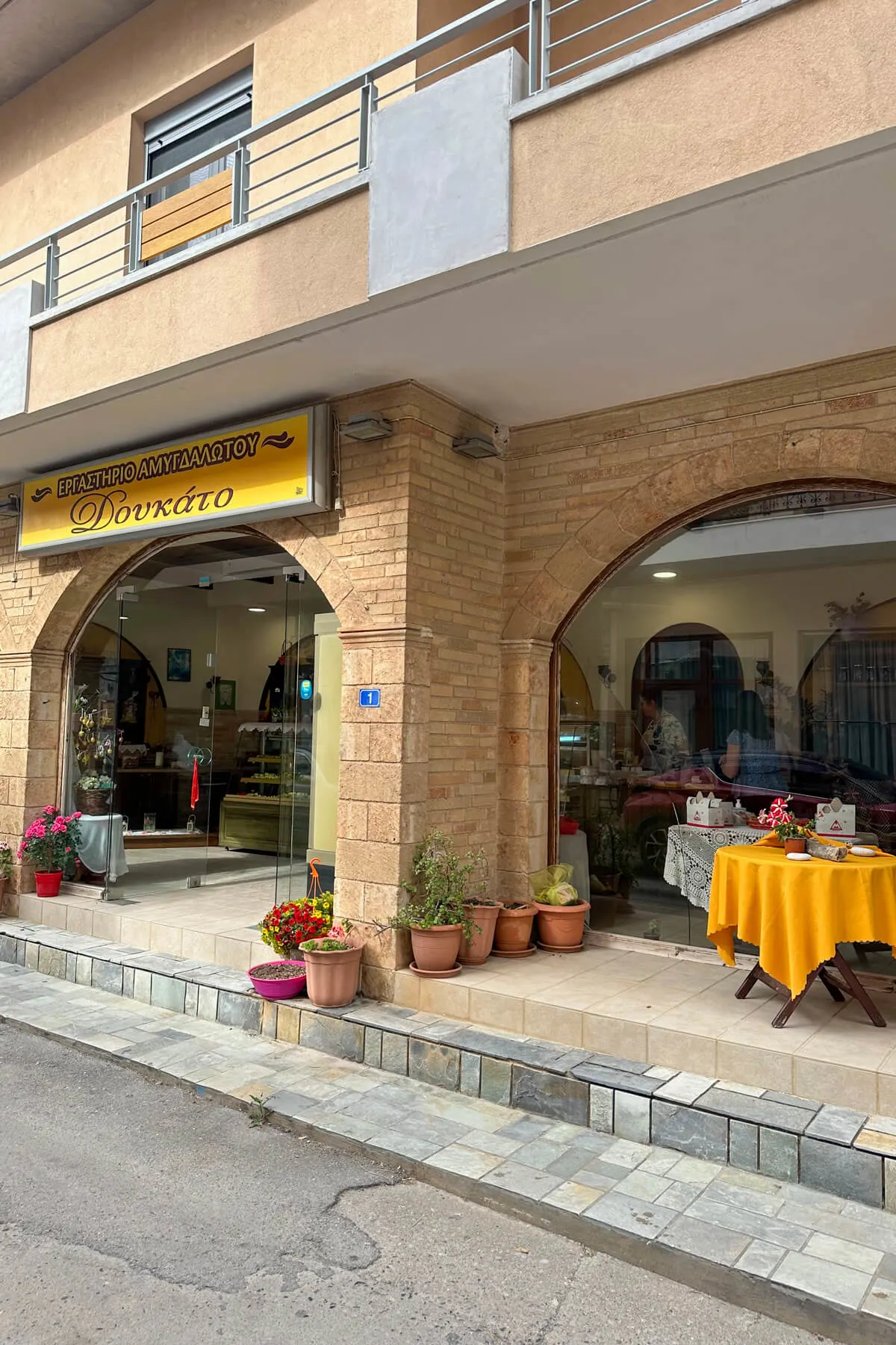 The Greek almond cookies store Doukato, in Monemvasia, Greece