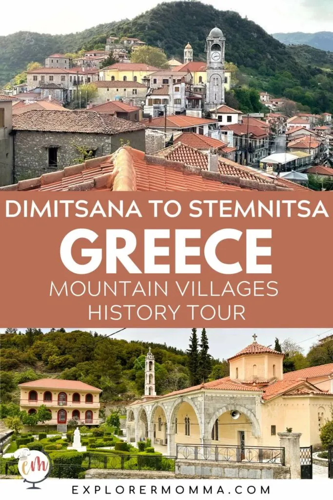 Dimitsana to Stemnitsa Greece, a mountain village history tour