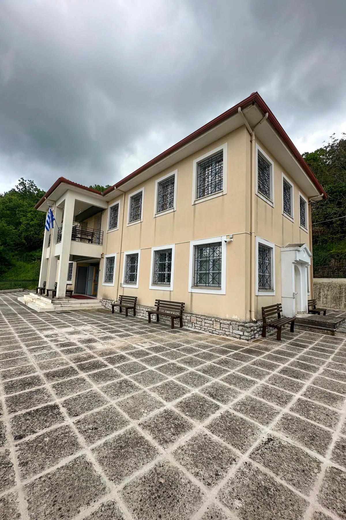 Outside view of the Andritsaina public library