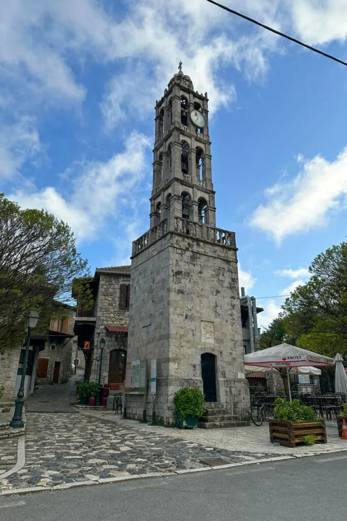 Clock tower in Dimitsana