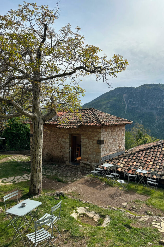 View of the open air water power museum in Dimitsana