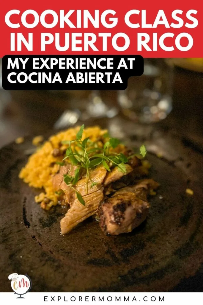 Cooking class in Puerto Rico - My experience at Cocina Abierta, with pictures of a metal bowl cooking over the heat, appetizers, etc.