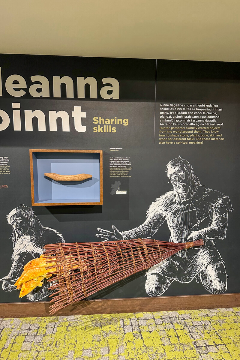 Displays inside the visitor centre at Ceide Fields, Mayo, Ireland