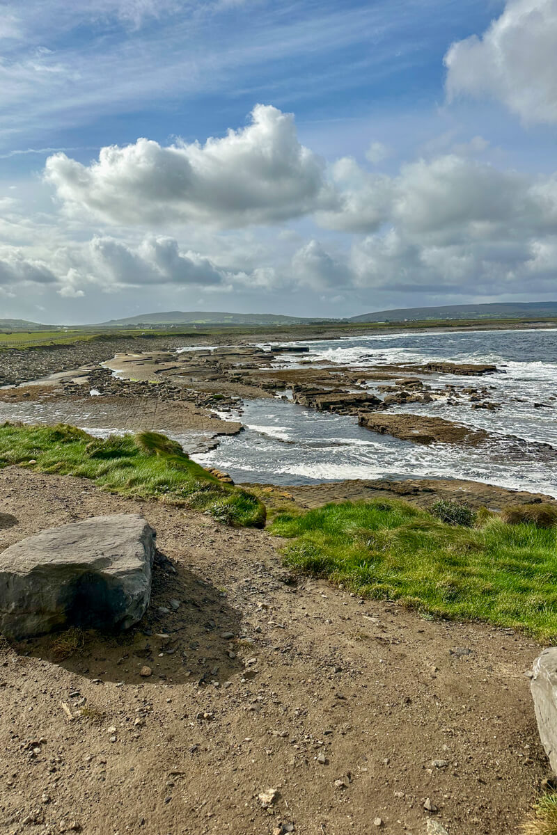 The waves on the beach near Downpatrick Head, Mayo, Ireland