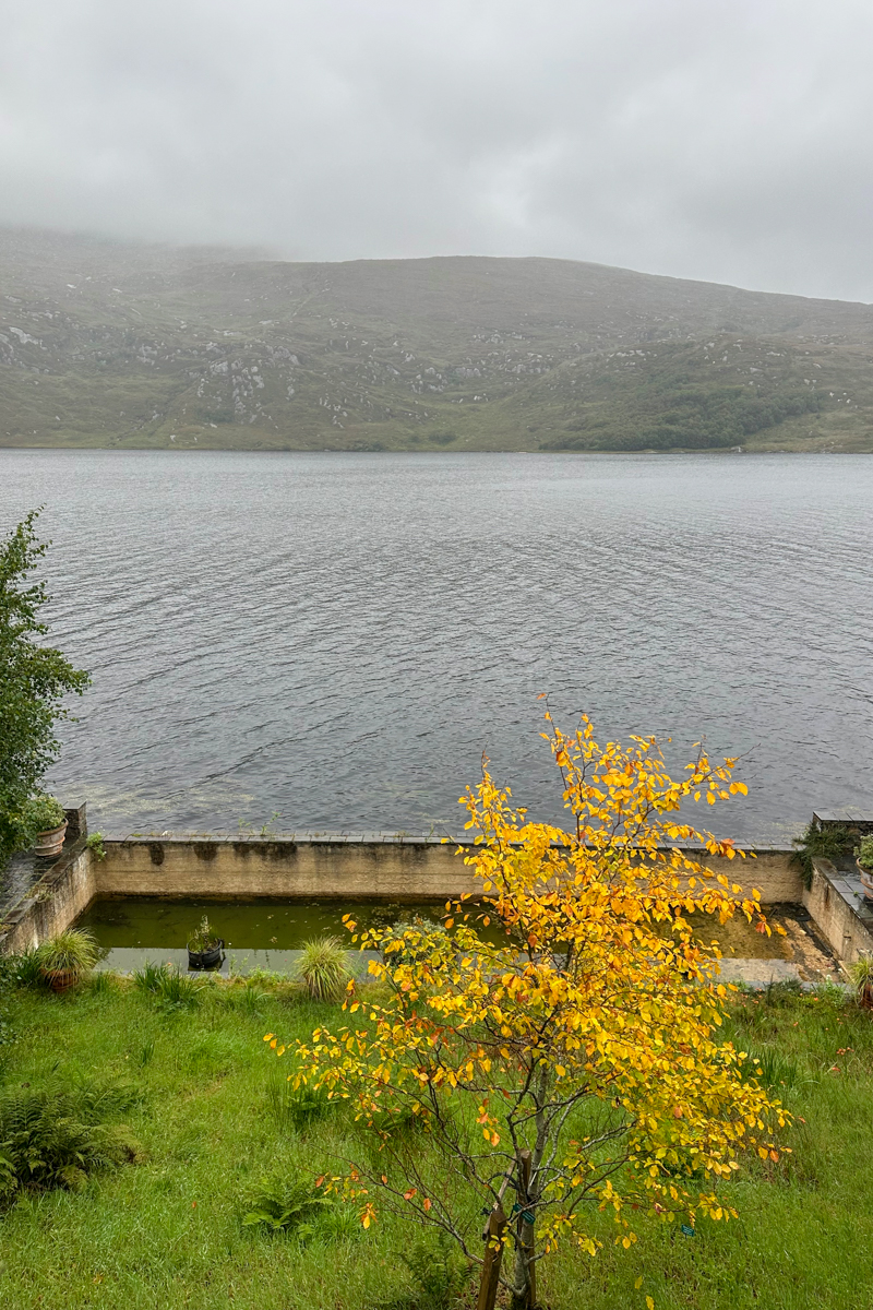 Lough Veagh view looking down from the castle Glenveagh