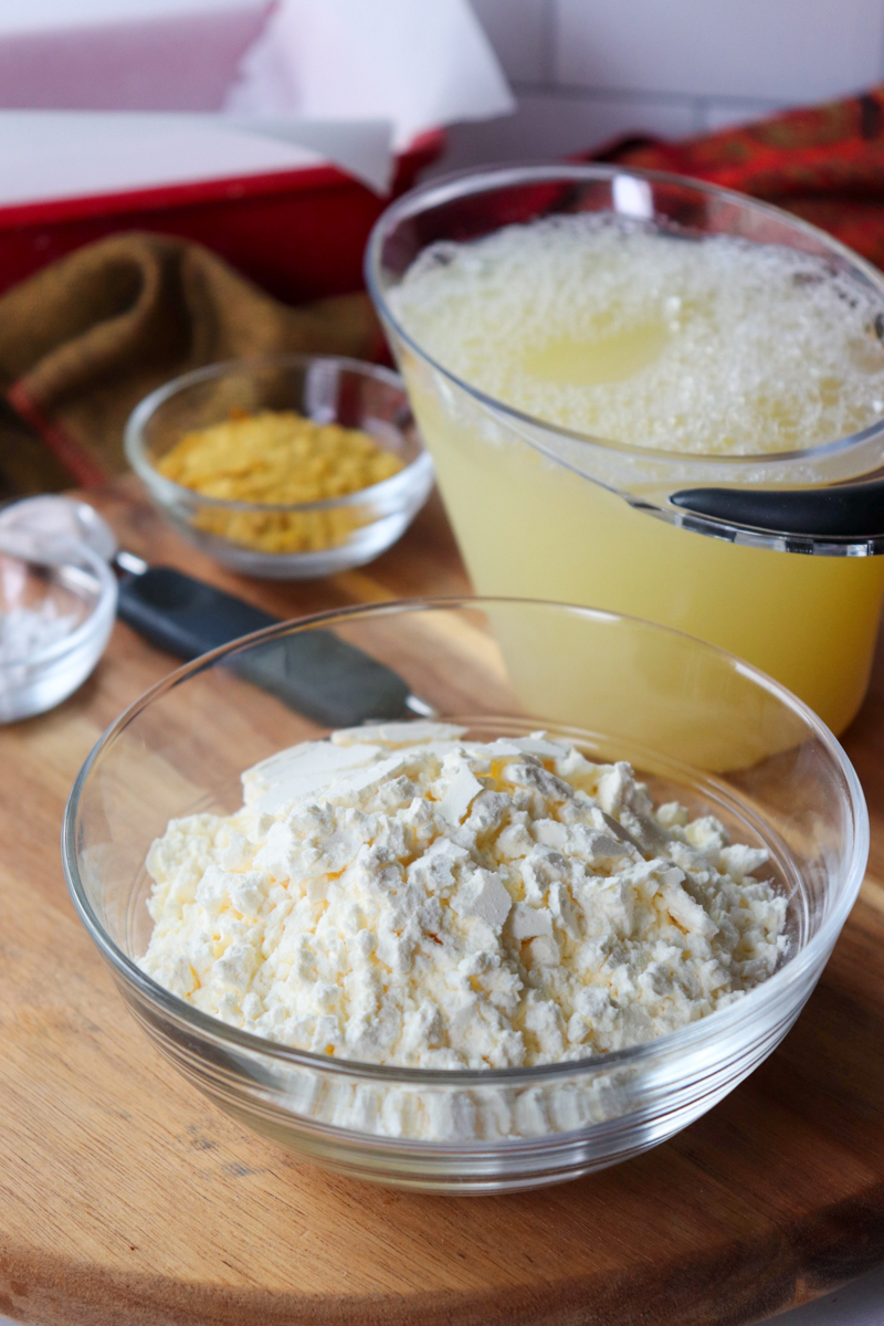 Front side view of ingredients in high in protein bread, gluten free keto