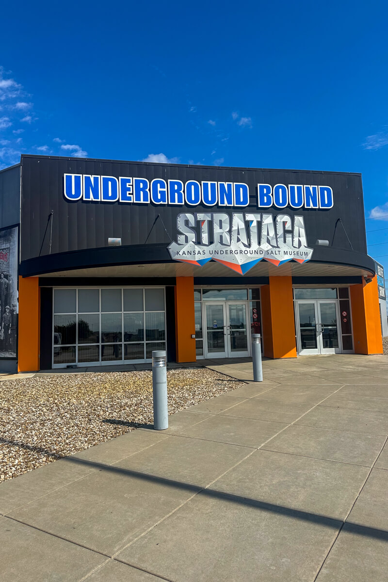 Blue skies at the Underground Bound Strataca building and entrance to the underground salt mines